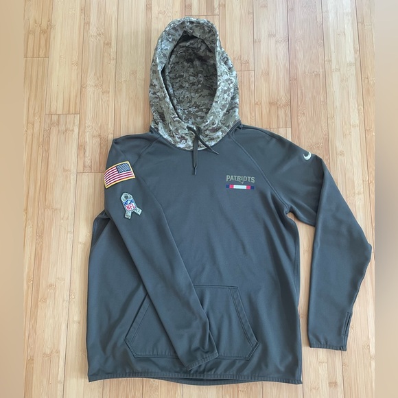 Nike Dr-Fit New England Patriots Salute to Service Performance Hoodie Large - Picture 3 of 14